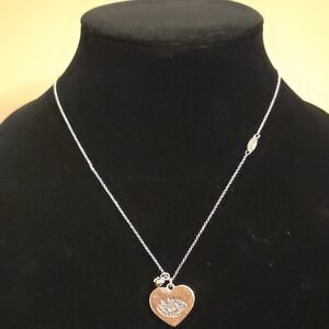 Juicy Couture Silver Heart Pendant Necklace